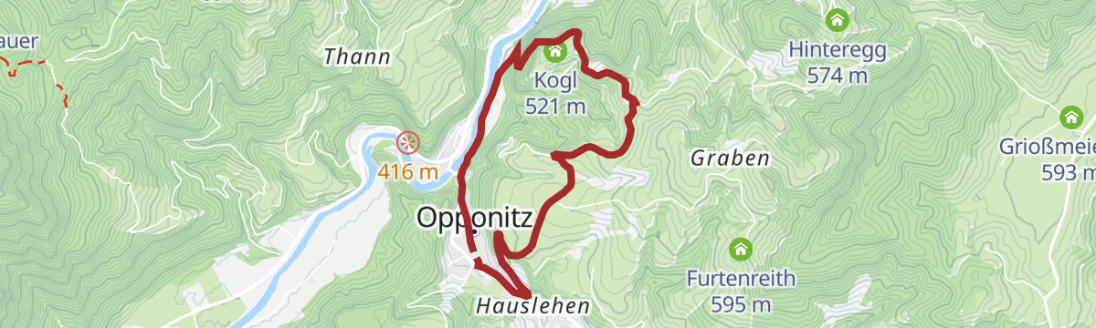 Route map: Kogelweg